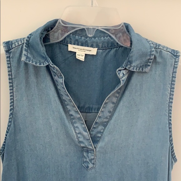 Chambray Shift Dress - Picture 2 of 5